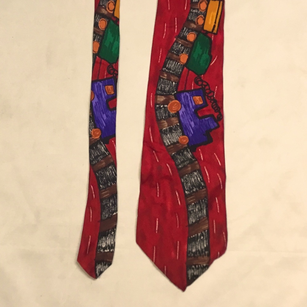 Save The Children Tie Necktie Maureen Age 6 "The Fast Choo-Choo Train"